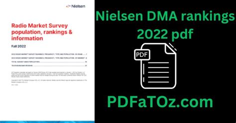 Nielsen's DMA (designated market area) rankings, measuring media . . Nielsen tv dma rankings 2022